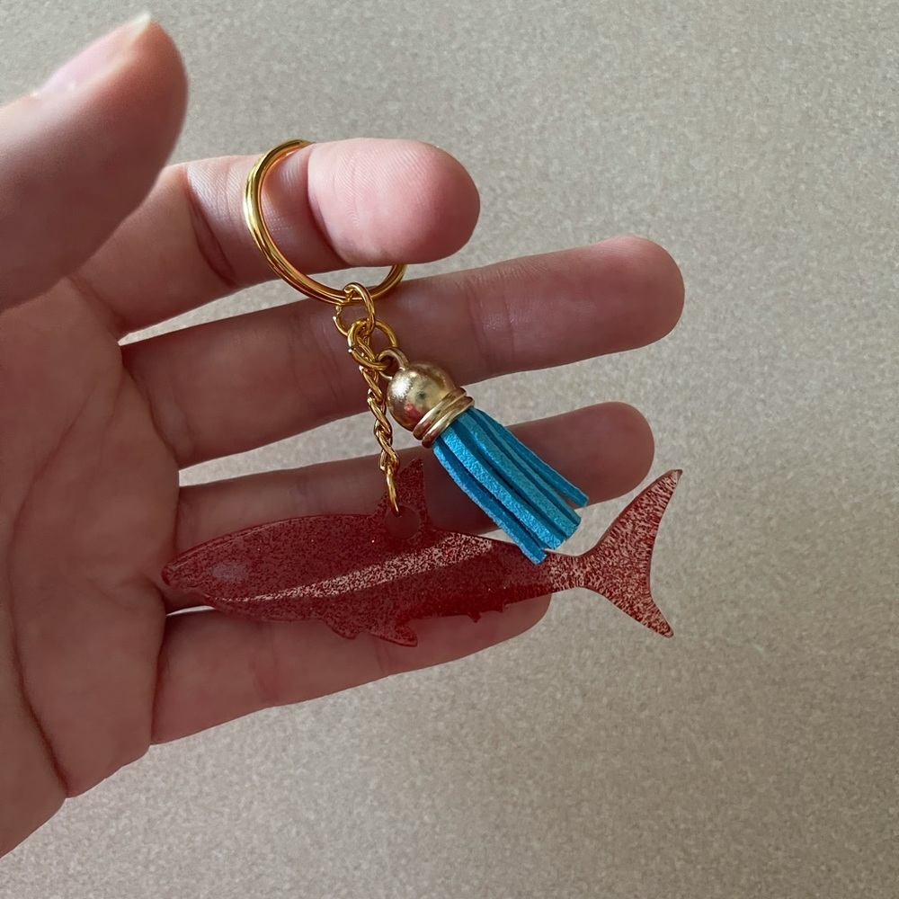 Handmade Shark Keychain - Picture 2 of 6